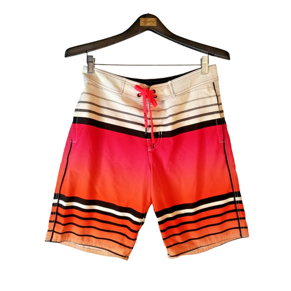 American Eagle Outfitters Board Swim Shorts Men's Sz 30 Inseam 9.5 in Multicolor - Picture 1 of 8